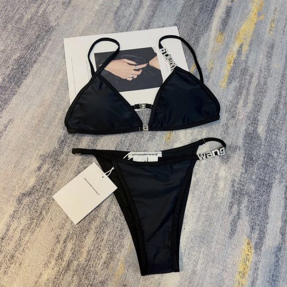 Alexander Wang New Collection Bikini Swimwear with Embellished Hardware Logo - Picture 3 of 8
